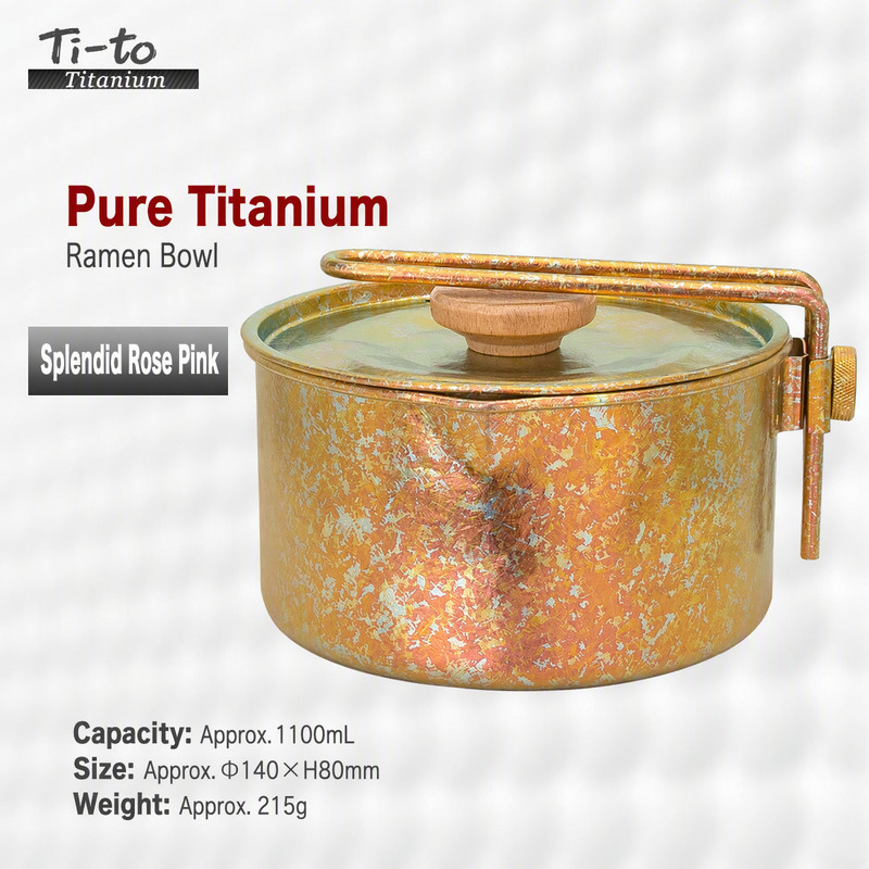 Wholesale Titanium Ramen Pot 1100ml Bulk for Ski Resort Staff Canteens Beach Hut Buyers and Hot Lakeside Cabin Kitchens
