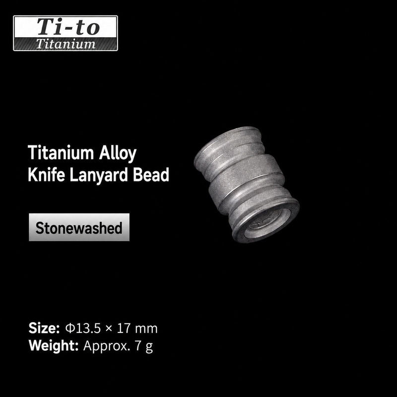 Titanium Alloy Paracord Bead 13.5Mm Through Hole For Paracord Crafters
