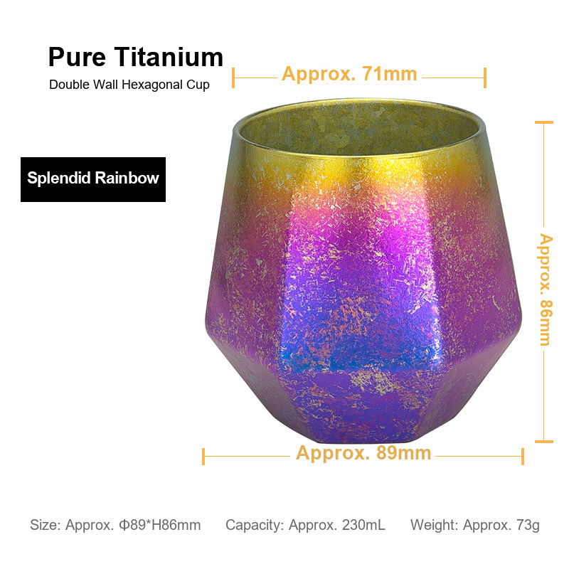 Wholesale Titanium Party Tumbler 230ml Bulk Spectrum Fade for Marquee Hire Firms Kids Birthday Venues and Hen Event Planners