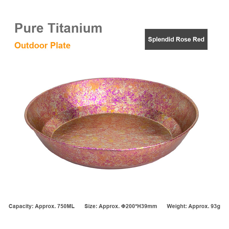 OEM Titanium Campware Bowl 750ml Private Label Rose for Camp Kitchen Importers Bushcraft Schools and Backcountry Lodges