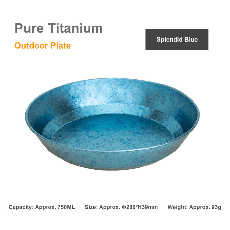 Titanium Basecamp Bowl 750ml Blue Fade Deep Dish for Ski Touring Huts Highland Bothies Remote Fish Camps and Fire Lookouts