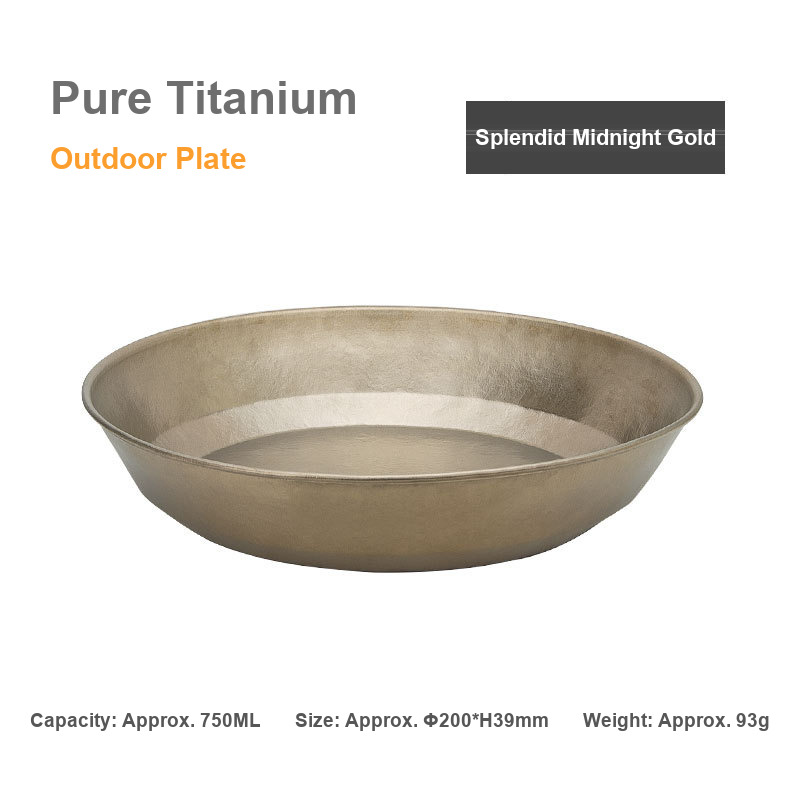 Titanium Curry Bowl 750ml Midnight Gold Deep Dish for Curry Houses Takeaway Counters Campus Food Halls and Party Caterers