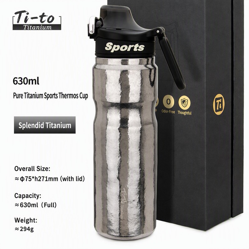 Titanium Insulated Bottle 630Ml 21 Oz 294G For Work From Home