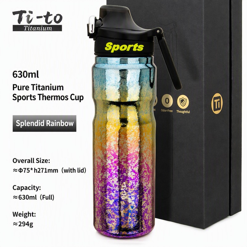 Titanium Insulated Bottle 630Ml 21 Oz 294G For School Runs