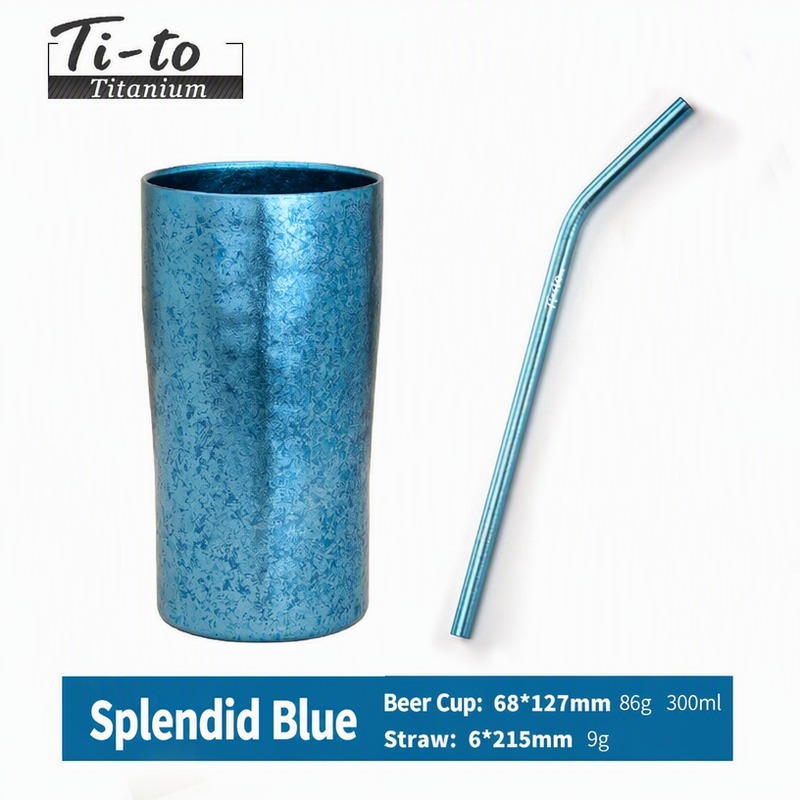 Straw Tumbler In Ice Flower Blue 300Ml For Cold Brew And Slow Sipping