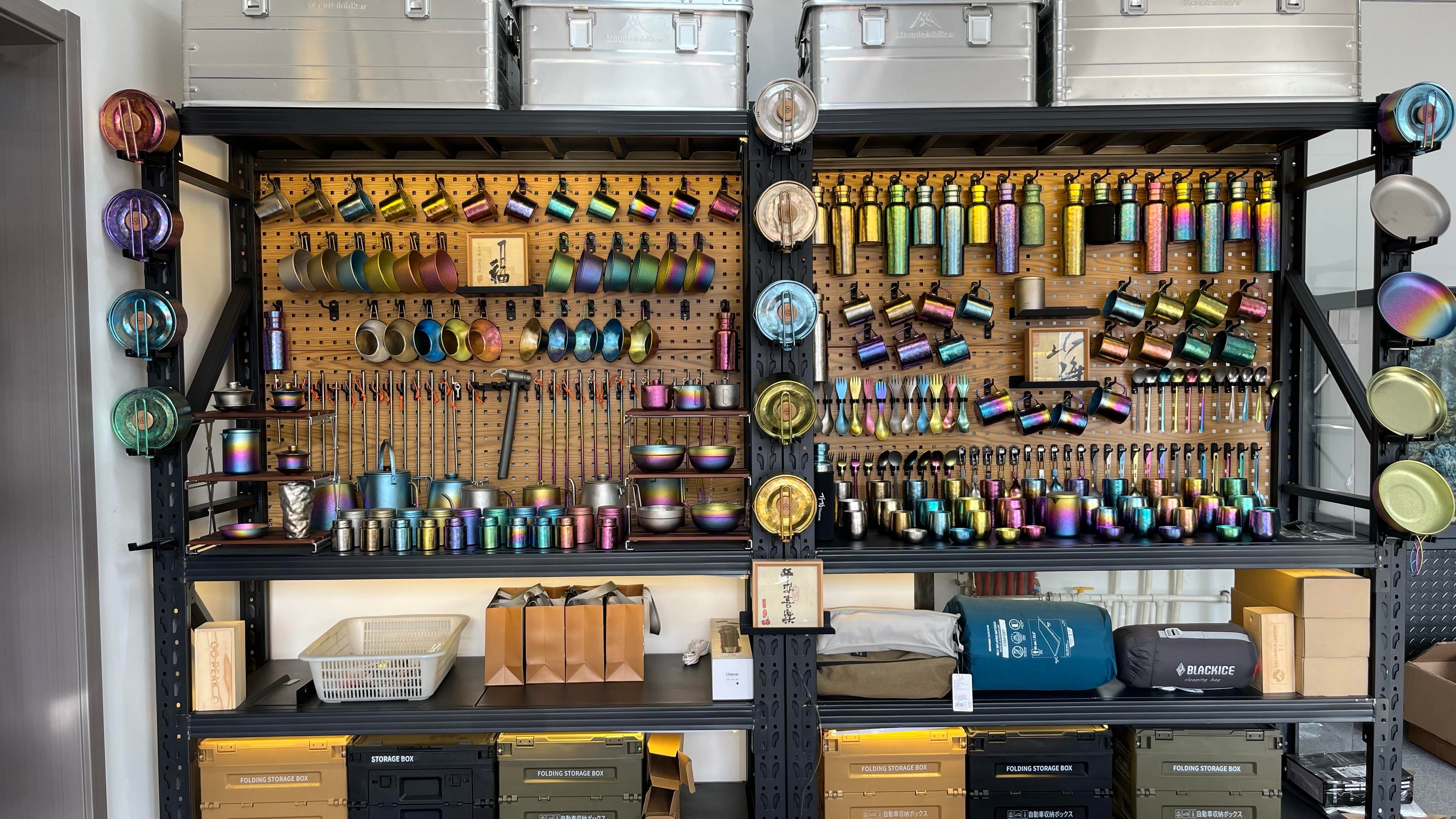 Titanium tableware showroom in Baoji, Shaanxi