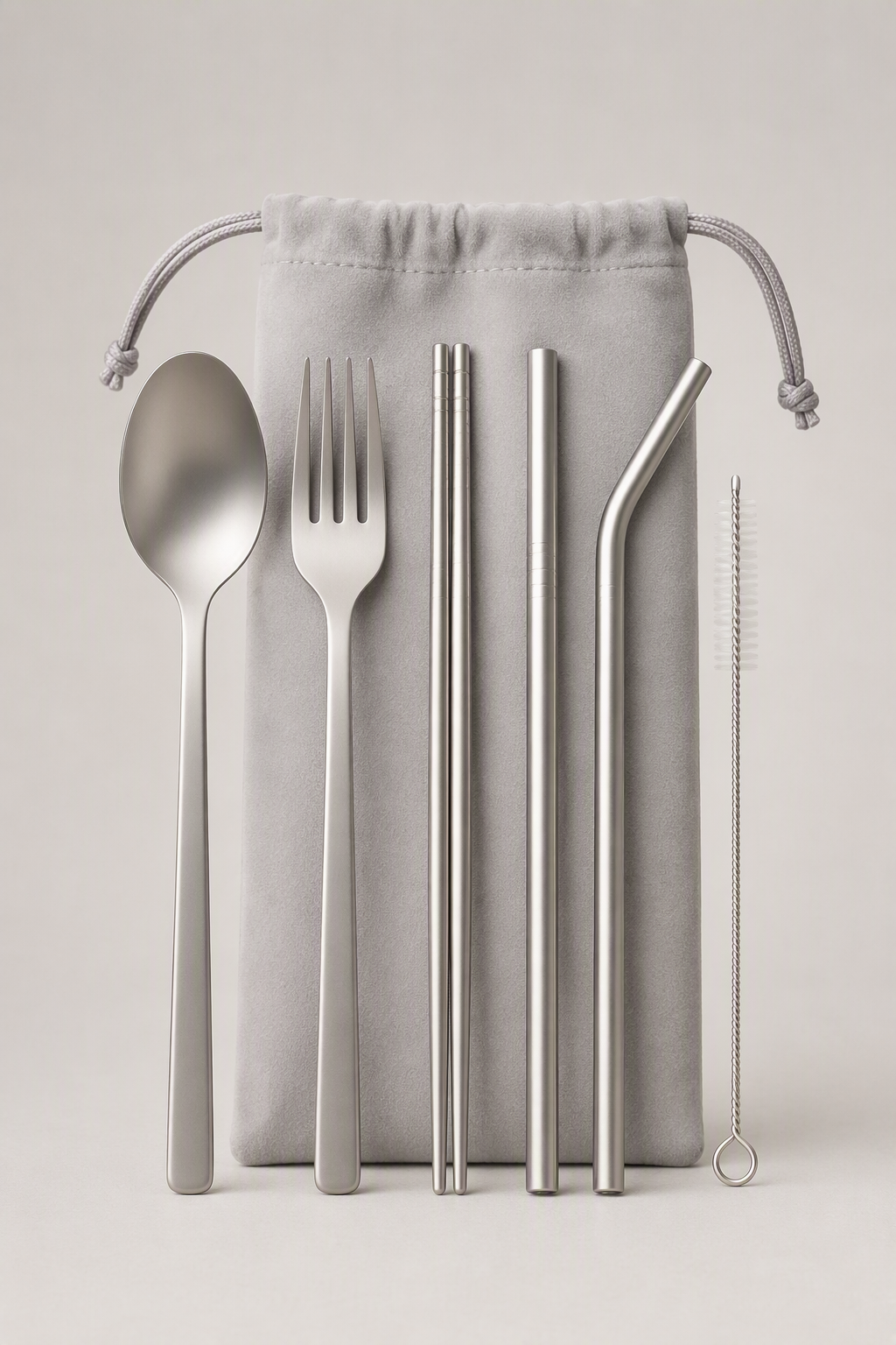 Titanium Cutlery Set with Pouch