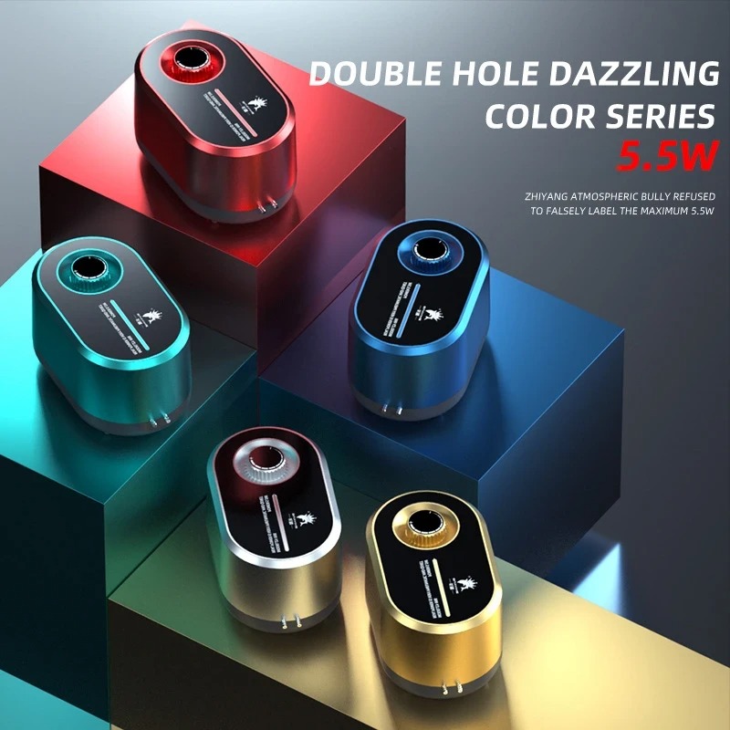 Low Noise Air Pump — Stepless Flow, Dual Outlet (ZY998)