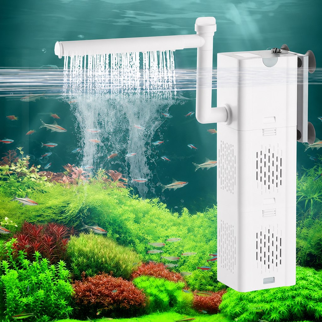 Internal Aquarium Filter Pump — White (FL-01)